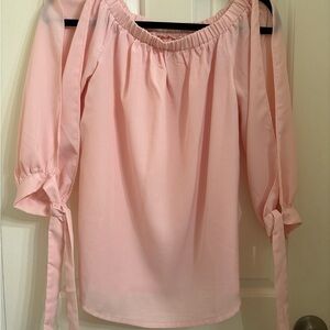 Elegant Pink Off-Shoulder Women's Top
